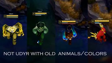 Not Udyr with OLD ANIMALS / OLD COLORS  — Udyr custom skin