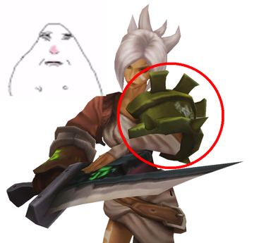Riven without the ugly shoulder pad — Riven custom skin