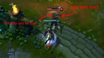 Zed - Faker outplay SFX on ult — Zed custom skin