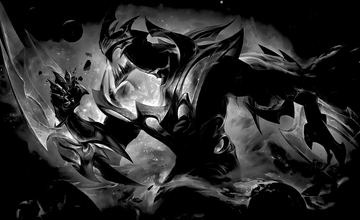 Zed Galaxy Slayer Black and White — Zed custom skin