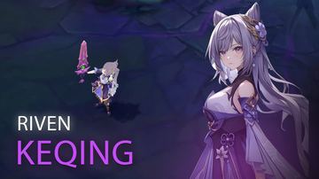 Keqing Riven — Riven custom skin