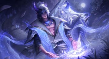 Spirit Blossom Aphelios - Dark Blue Chroma — Aphelios custom skin
