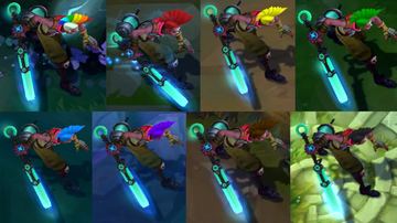 Ekko Hair Recolors — Ekko custom skin