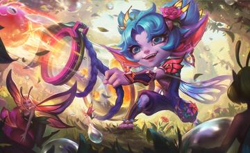 Sapphire Faerie Tristana Splash Art Accurate — Tristana custom skin