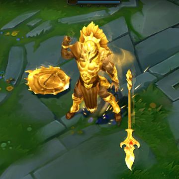 Golden myrmidon pantheon — Pantheon custom skin