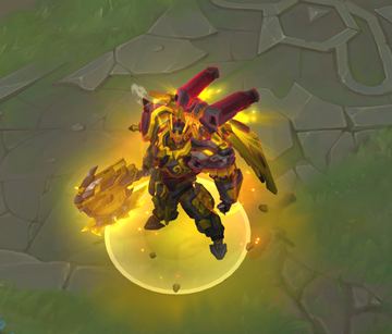 Mecha Kingdoms Darius Black Golden Chroma — Darius custom skin