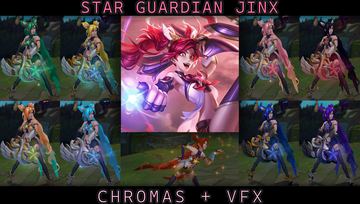 Star Guardian Jinx chromas — Jinx custom skin