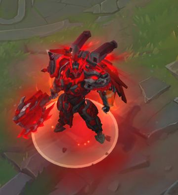 Mecha Kingdoms Darius Black Red Chroma — Darius custom skin