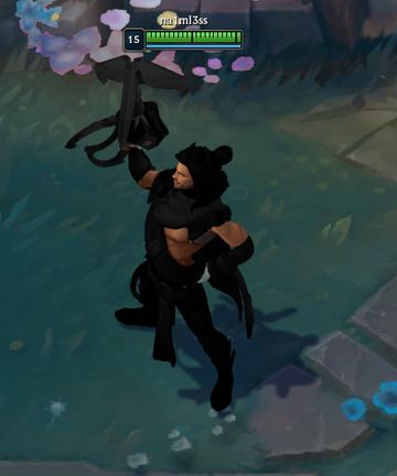 Akshan classic pure black chroma — Akshan custom skin