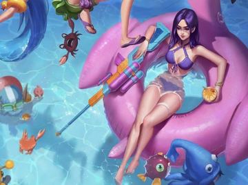 Pool Party Cait No Shirt No Hat — Caitlyn custom skin