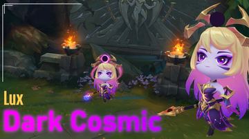 Chibi Dark Cosmic Lux — Lux custom skin