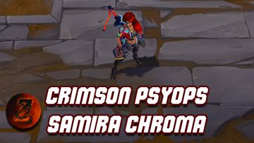 Crimson PsyOps Samira Chroma — Samira custom skin