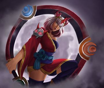 Blood Moon Qiyana  — Qiyana custom skin