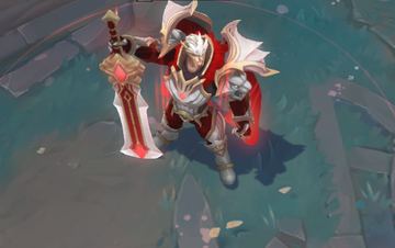 GodKing Garen White Red Chroma — Garen custom skin