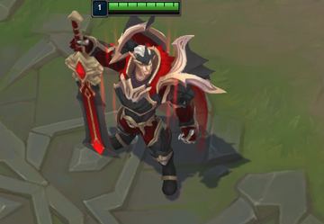 GodKing Garen Black Red Chroma — Garen custom skin