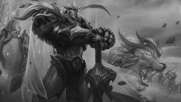 God king Garen black and purple Chroma — Garen custom skin